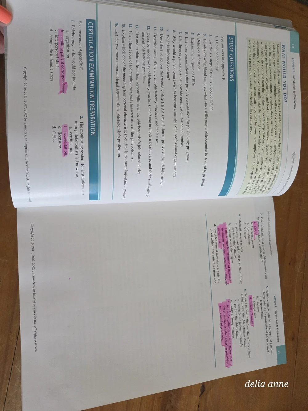 Elsevier Phlebotomy Worktext  and Procedures Manual - Blue/Red Cover